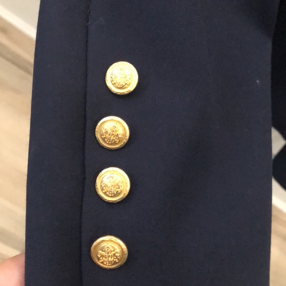 LOA Label Blazer in Navy with Gold Buttons - Picture 3 of 5